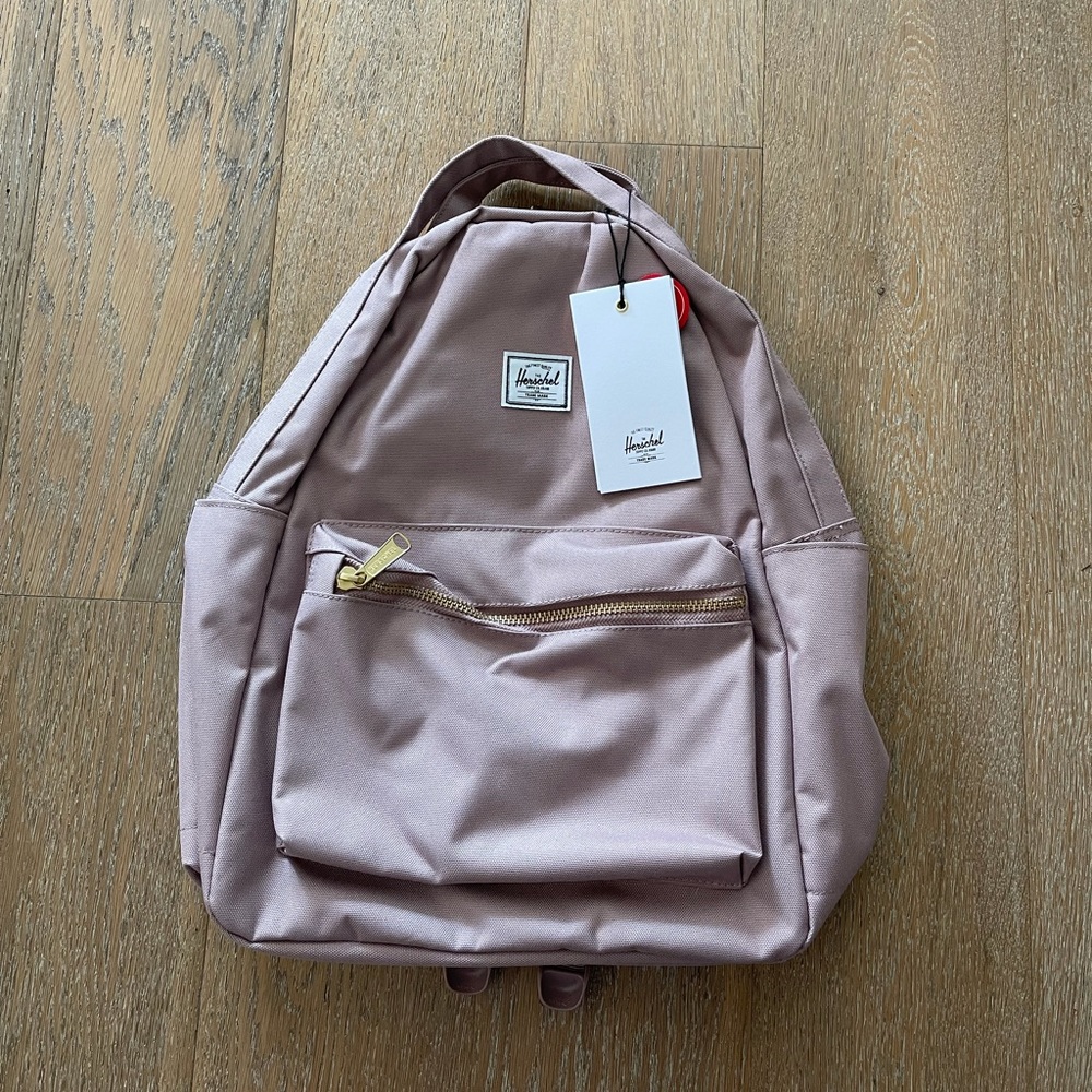 Herschel Supply Company Classic Backpack in Dusty Rose with Gold Zippers - Picture 4 of 6